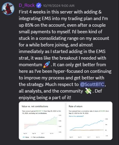 Member post: up 85% on the account in first 4 weeks